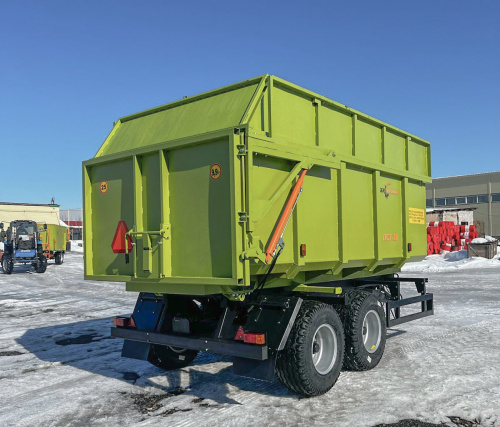 ПСТ-10, надставные цельнометаллические борта, задний откидной гидроборт